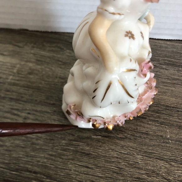 Vtg Japan Girl Figurine with Frilly Dress - Picture 10 of 14